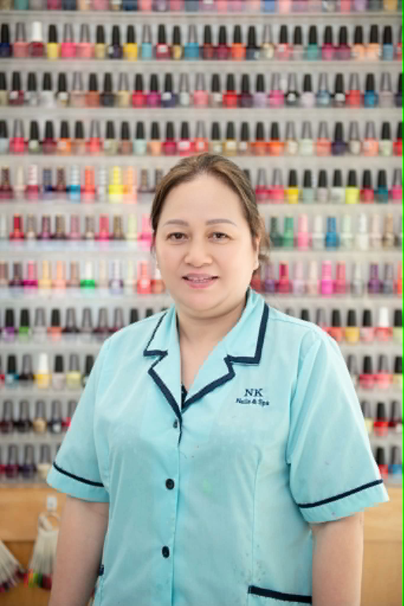 Kim, nail technician at NK Nails & Spa