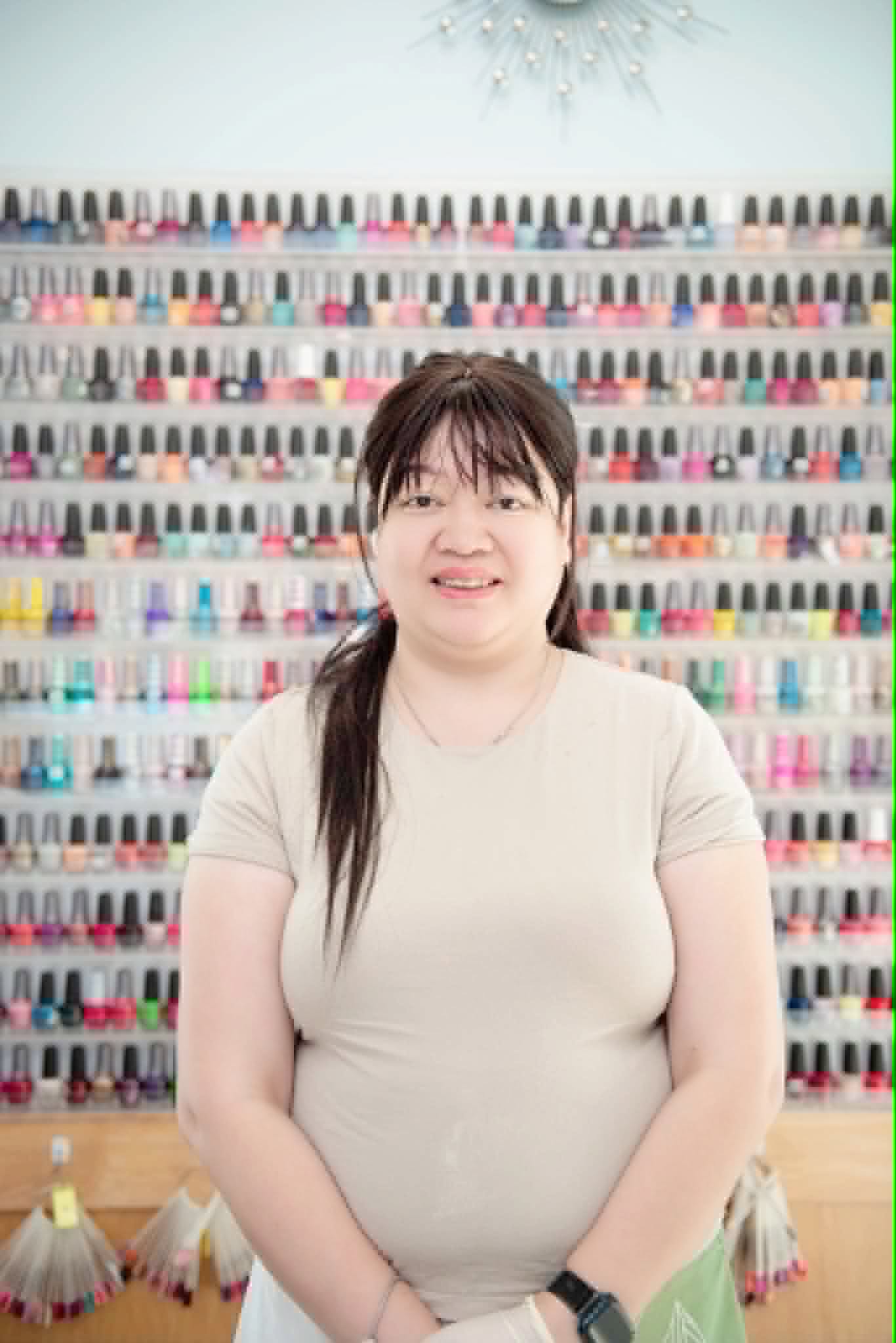 Mary, nail technician at NK Nails & Spa
